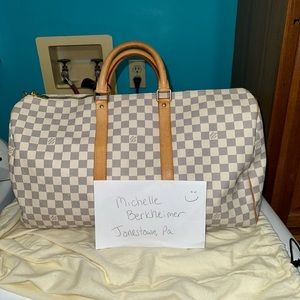 🎉SOLD🥳 Damier azur keepall 50
